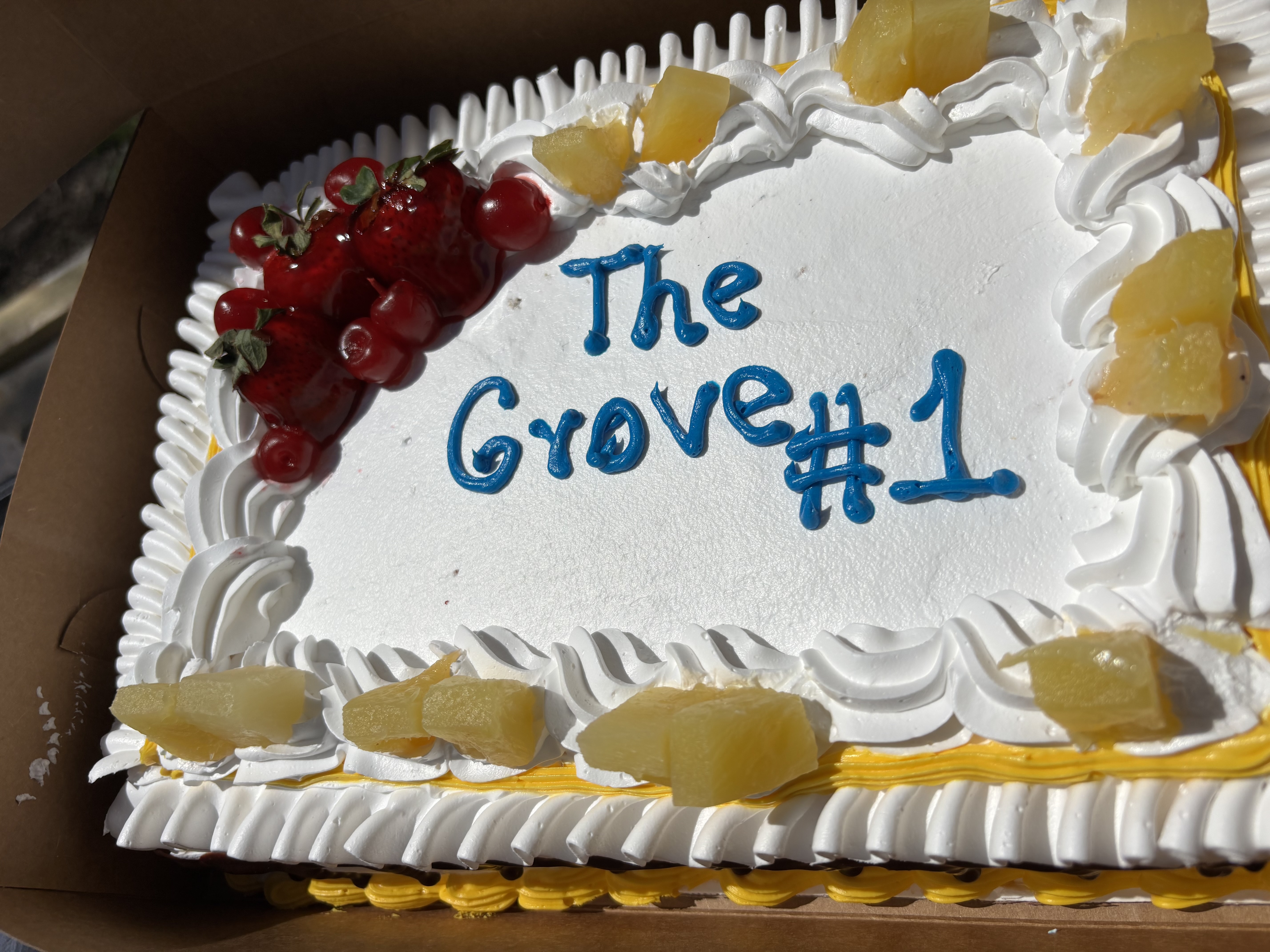 A Grove KC celebration cake.